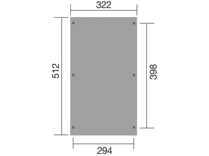 Weka Carport 617 Größe 1 ohne Dachplatten - Image 3