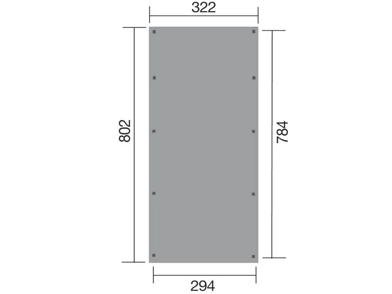 Weka Carport 617 Größe 3 inkl. Stahldach - Image 3