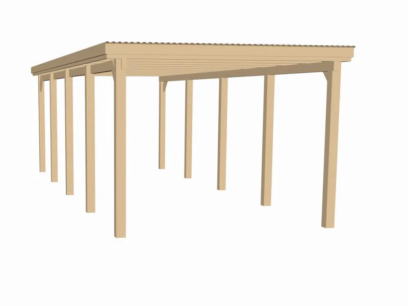 Weka Carport 617 Größe 3 ohne Dachplatten - Image 2