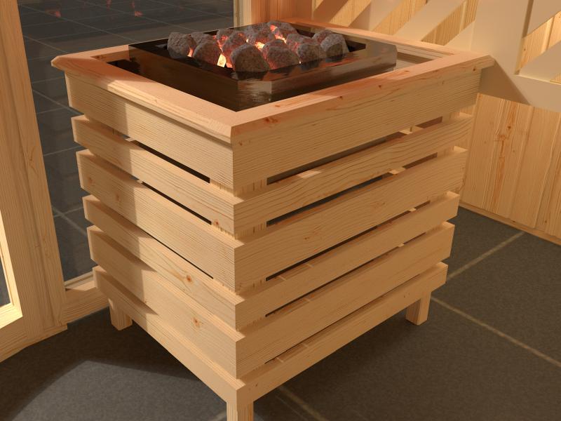 weka Design-Sauna 1 inkl. 7,5 kW BioS-Ofenset - Image 5