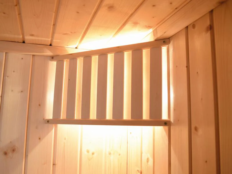 Weka Design-Sauna CUBILIS Gr. 3 Sparset mit 9 kW Ofen digitale Steuerung (OS), inkl. Leuchtenset, Fe - Image 8