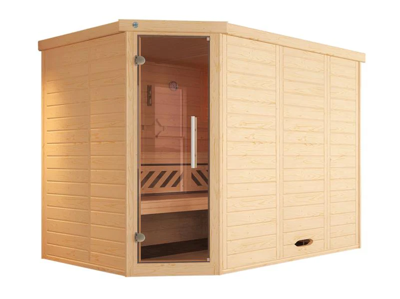 Weka Design-Sauna Kemi Eck 2 GT, inkl. 9 kW Ofen digitale Steuerung (OS) - Image 2