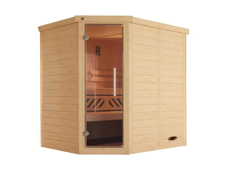 Weka Design-Sauna KEMI Eck GT, inkl. 4,5 kW Bioofen digitale Steuerung (BioS) - Image 3
