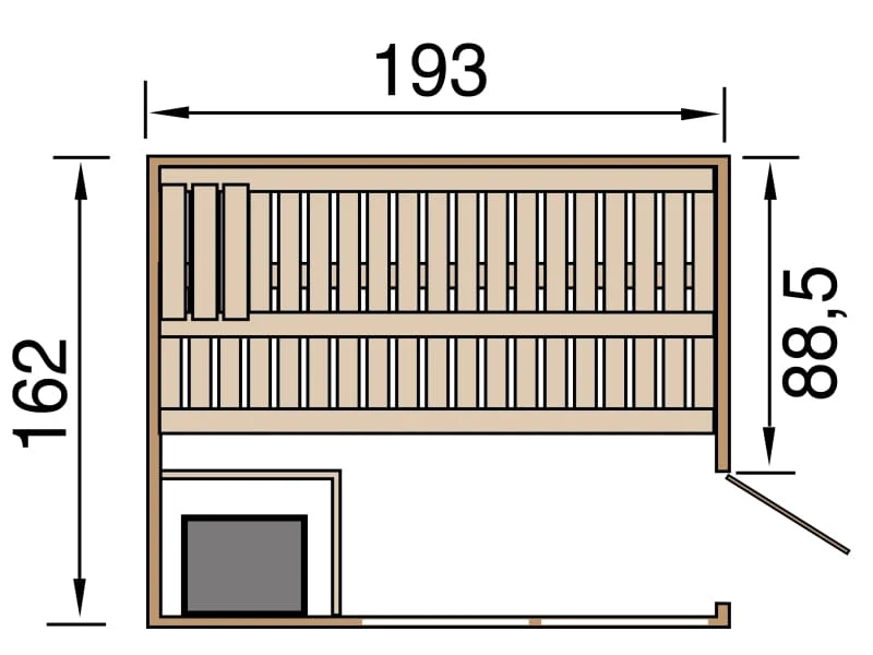 Weka Design-Sauna KEMI PANORAMA 1 inkl. 7,5 kW BioS-Ofenset - Image 3
