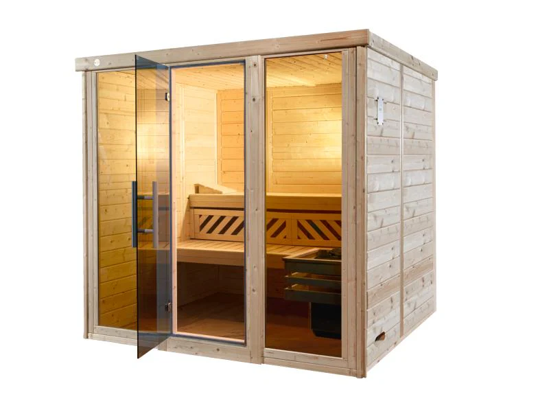 Weka Design-Sauna KEMI PANORAMA 3 inkl. 7,5 kW BioS-Ofenset - Image 3