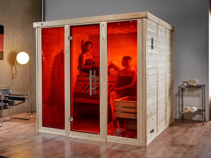 Weka Design-Sauna KEMI PANORAMA 3 inkl. 7,5 kW BioS-Ofenset - Image 4