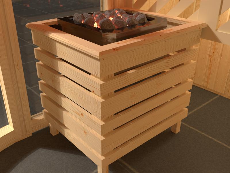 weka Design-Sauna SARA 2 inkl. 9,0 kW OS-Ofenset - Image 5
