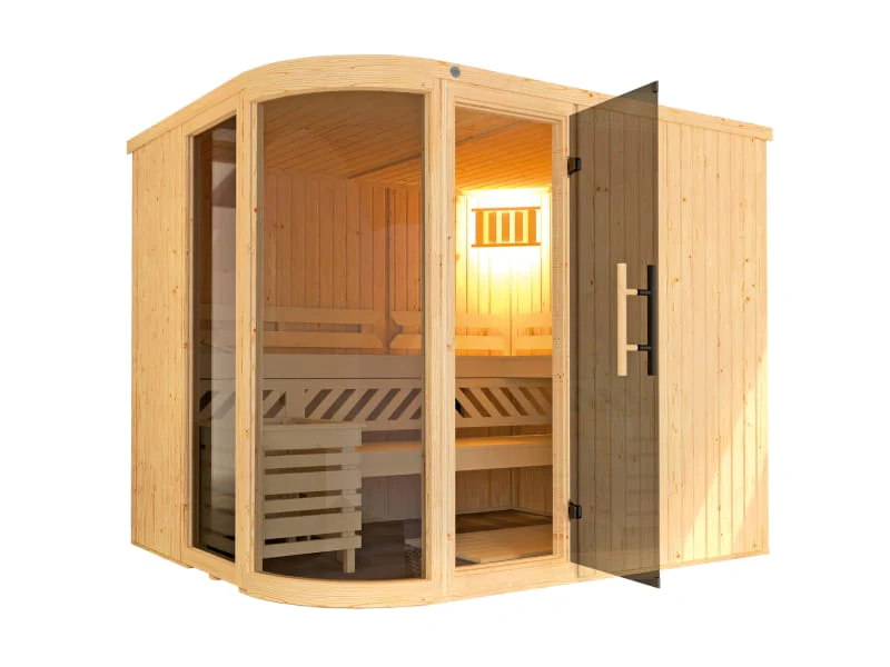 weka Design-Sauna Sara 2 inkl. 9,0 kW OS-Ofenset - Image 3