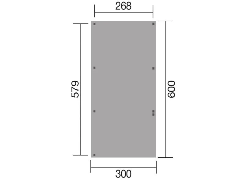 Weka Einzelcarport 606 A Gr. 2 mit Rundbogen - Image 3