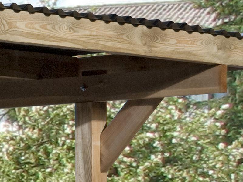 Weka Einzelcarport 606 A Gr. 2 mit Rundbogen - Image 4