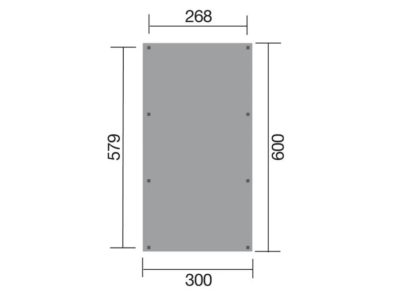Weka Einzelcarport 606 Gr. 2 - Image 3