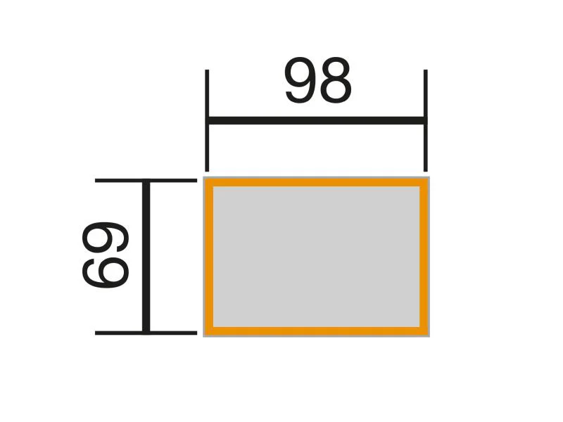 Weka Element-Hochbeet Modular, 21 mm, 98 x 69 cm anthrazit - Image 3
