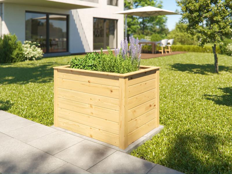 Weka Element-Hochbeet Modular, 21 mm, 98 x 69 cm natur