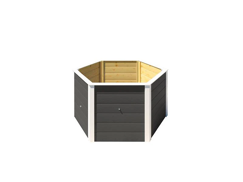 Weka Elementhochbeet 6-Eck 669 anthrazit - Image 2