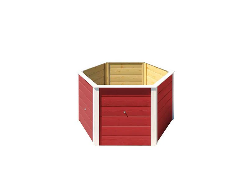 Weka Elementhochbeet 6-Eck 669 schwedenrot - Image 2