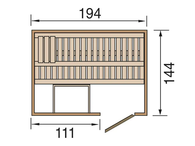 Weka Elementsauna HALMSTAD 1 HT - Image 3