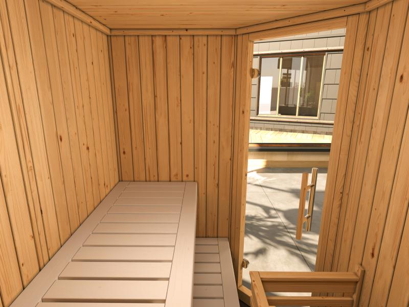 Weka Elementsauna Varberg 1 GT Trend inkl. 7,5 kW BioS-Ofenset - Image 4