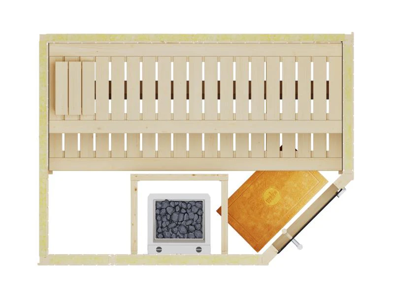 Weka Elementsauna Varberg 1 GT Trend inkl. 7,5 kW BioS-Ofenset - Image 5