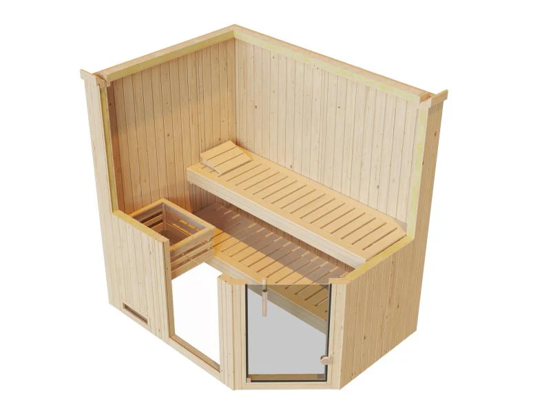 Weka Elementsauna Varberg 1 GTF Trend inkl. 7,5 kW BioS-Ofenset - Image 6