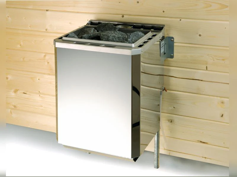 Weka Elementsauna Varberg 1, inkl. 4,5 kW Bioofen (BioS) mit digitaler Steuerung, isolierte Holztür - Image 5