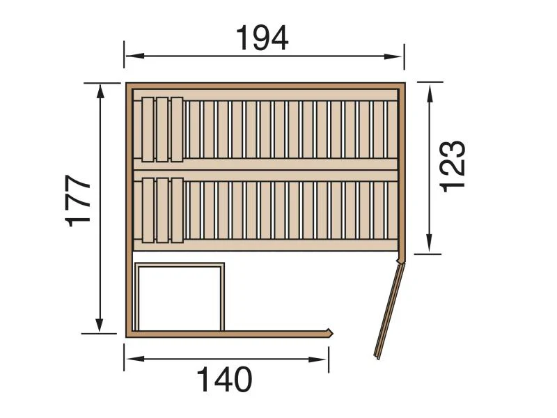 Weka Elementsauna Varberg 2 GT - Image 2