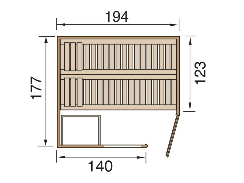 Weka Elementsauna Varberg 2 GTF - Image 2