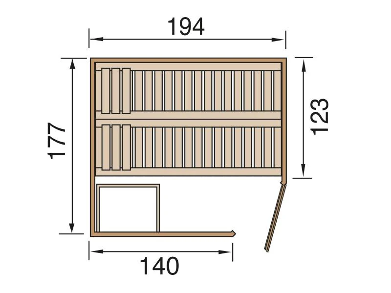 Weka Elementsauna Varberg 2 HT - Image 2