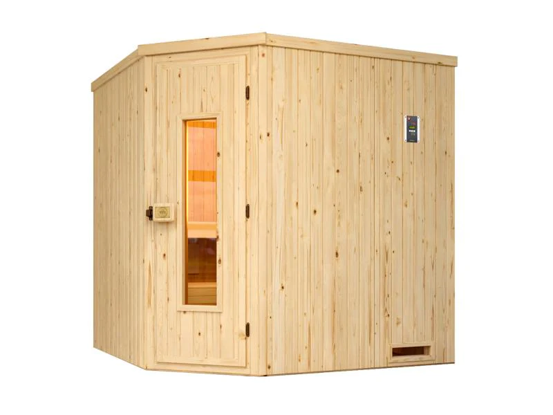 Weka Elementsauna Varberg 2, inkl. 5,4 Ofen Kompakt integr. Steuerung, mit isolierter Holztür - Image 3