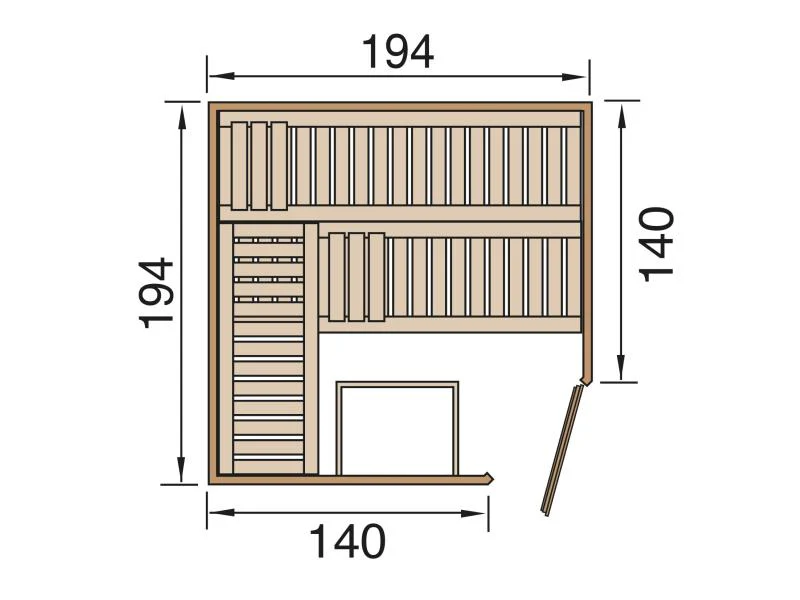 Weka Elementsauna Varberg 3 GT - Image 2