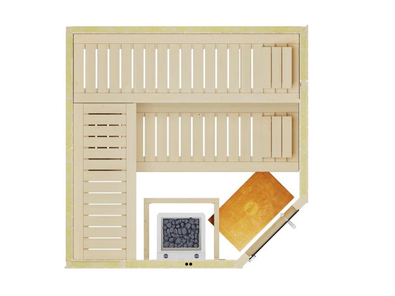 Weka Elementsauna Varberg 3 GT inkl. 7,5 kW BioS-Ofenset - Image 5