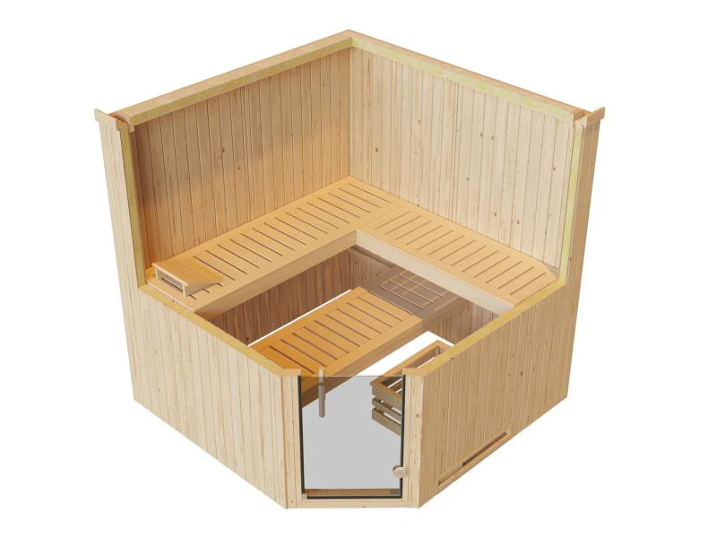 Weka Elementsauna Varberg 3 GT inkl. 7,5 kW BioS-Ofenset - Image 6