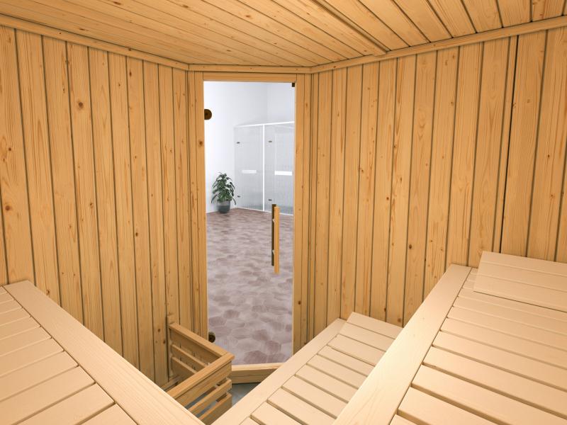 Weka Elementsauna Varberg 3 GT Sparset 7,5 kW Ofen - Image 4