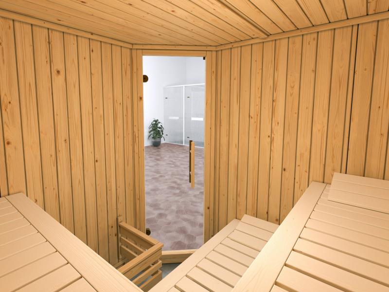 Weka Elementsauna Varberg 3 GT Trend inkl. 7,5 kW BioS-Ofenset - Image 4