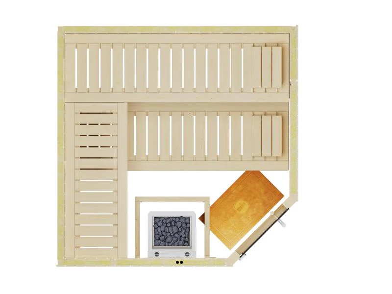 Weka Elementsauna Varberg 3 GT Trend inkl. 7,5 kW BioS-Ofenset - Image 5