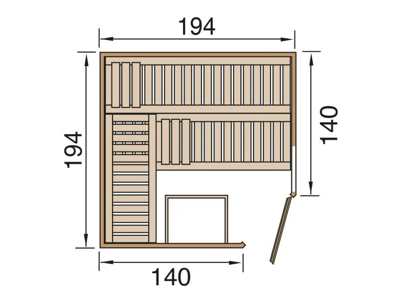 Weka Elementsauna Varberg 3 GTF - Image 2