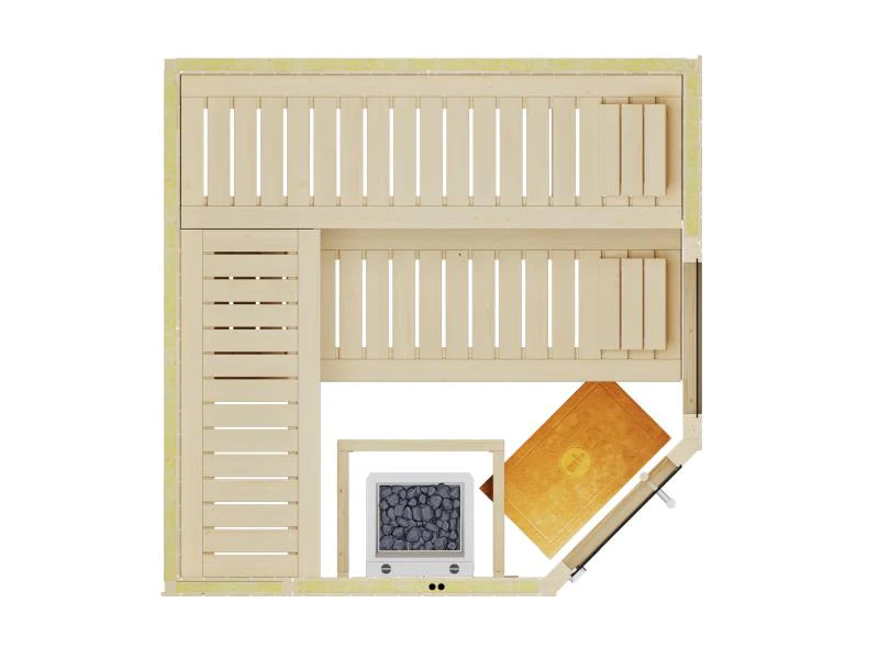 Weka Elementsauna Varberg 3 GTF Sparset 7,5 kW BioS-Ofenset - Image 4