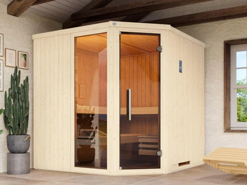 Weka Elementsauna Varberg 3 GTF Trend inkl. 7,5 kW BioS-Ofenset