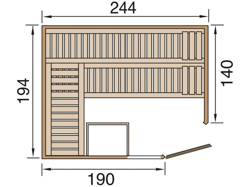 Weka Elementsauna Varberg 4 GTF Trend - Image 3