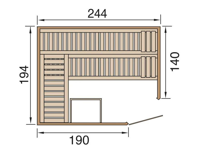 Weka Elementsauna Varberg 4 GTF Trend - Image 2