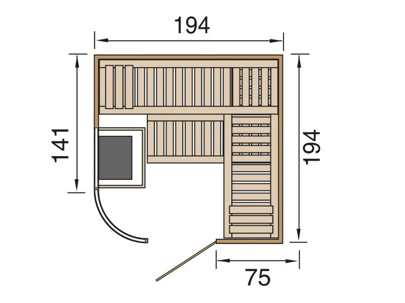 weka Elementsauna Varberg 4 GTF Trend - Image 2