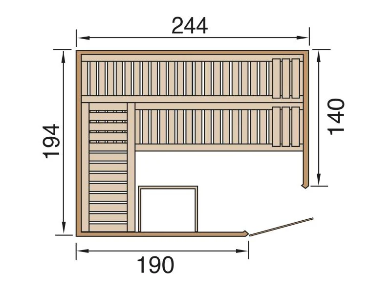 Weka Elementsauna Varberg 4 HT - Image 2