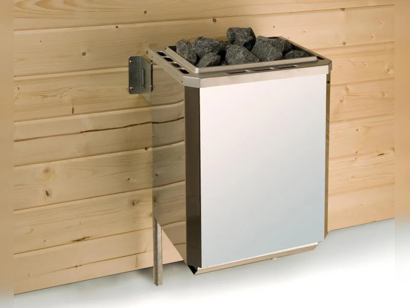 Weka Elementsauna Varberg 4, inkl. 9 kW Ofen digitale Steuerung (OS), isolierte Holztür - Image 5
