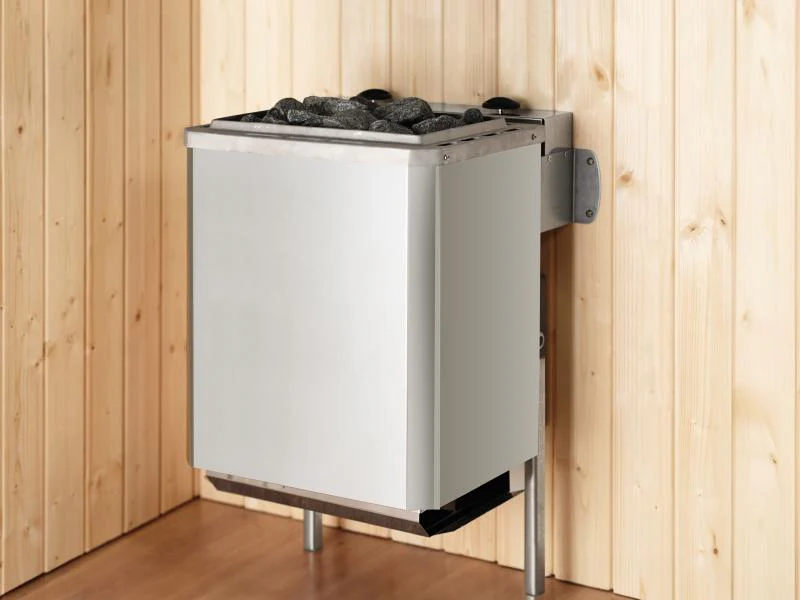 Weka Elementsauna Varberg 4, inkl. 9 kW Ofen Kompakt integr. Steuerung, Ganzglastür - Image 5