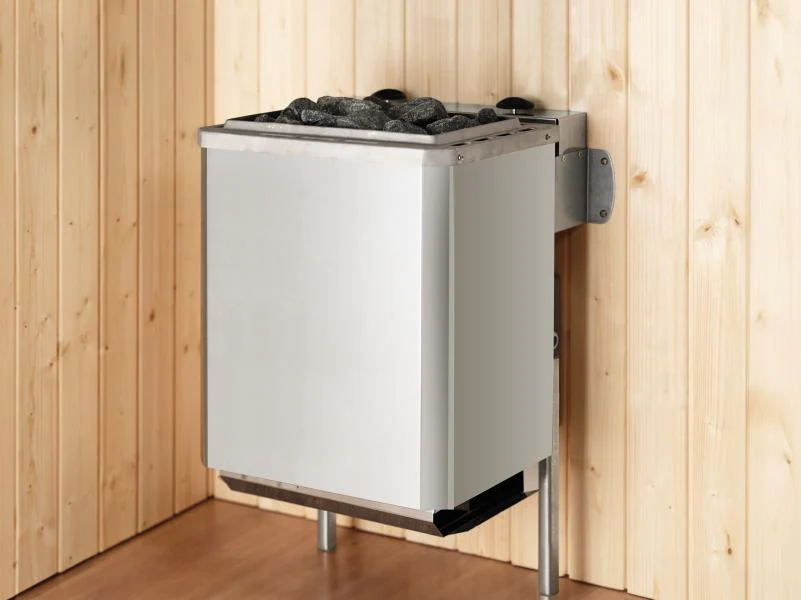 Weka Elementsauna Varberg 4 Trend, weiß, inkl. 9 kW Ofen Kompakt integr. Steuerung, Ganzglastür und - Image 5
