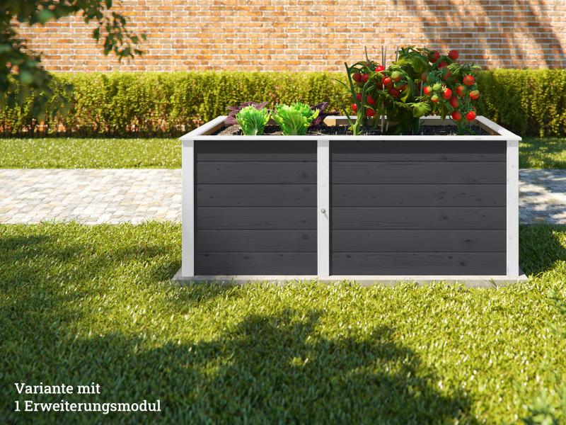 Weka Ergänzungssatz Hochbeet Modular, 21 mm, anthrazit - Image 4
