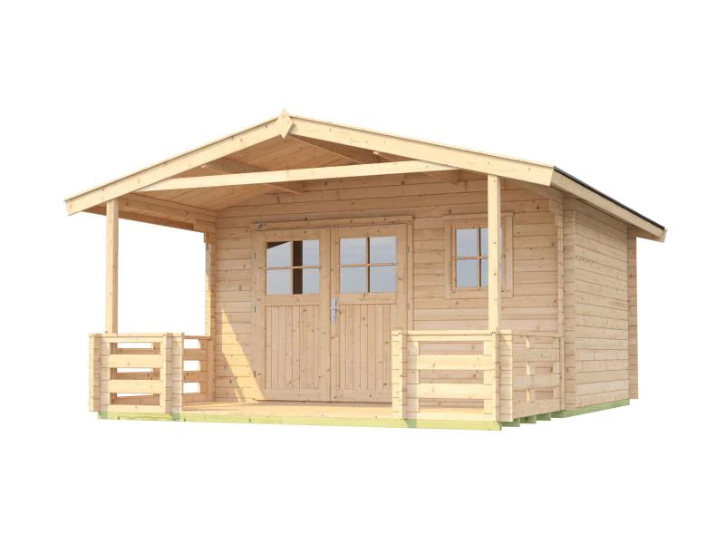 Weka Gartenhaus 110 Gr. 1 Vordach + Terrasse 200 cm - Image 3