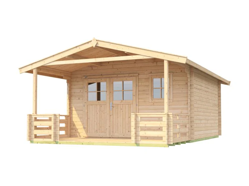Weka Gartenhaus 111 Gr. 2 Vordach + Terrasse 200 cm - Image 3