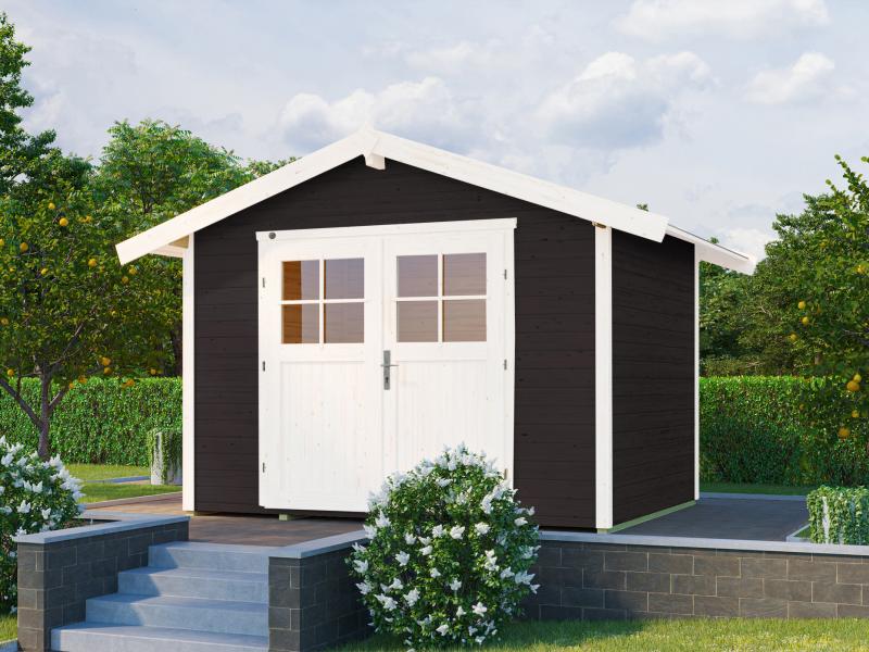 Weka Gartenhaus 122 Gr. 3 anthrazit