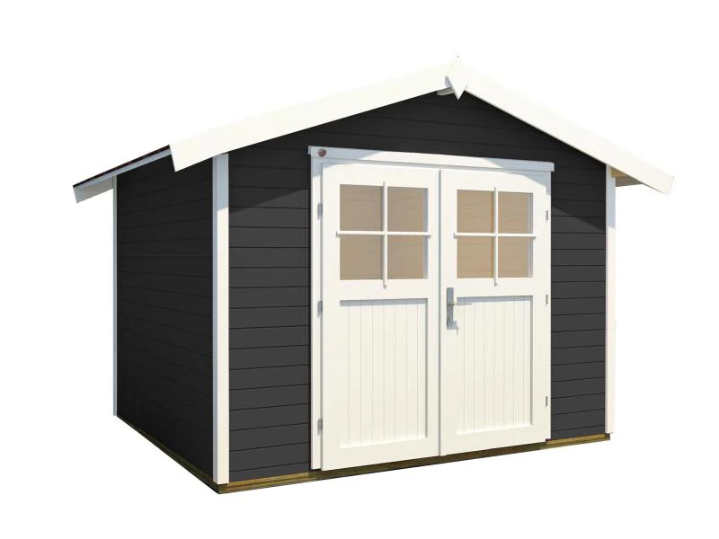 Weka Gartenhaus 122 Gr. 4 in anthrazit mit Fußboden Komplett-Set - Image 3
