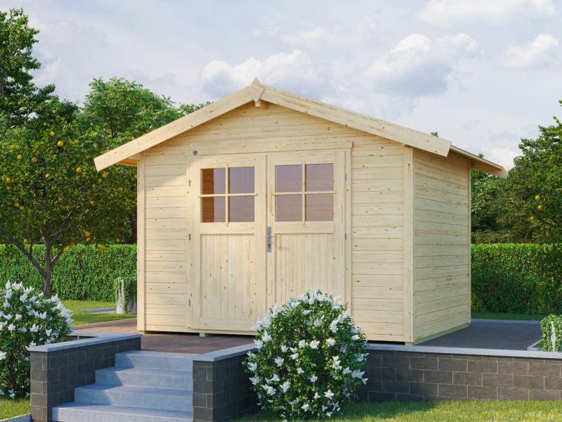 Weka Gartenhaus 122 Gr. 4 mit Fußboden Komplett-Set
